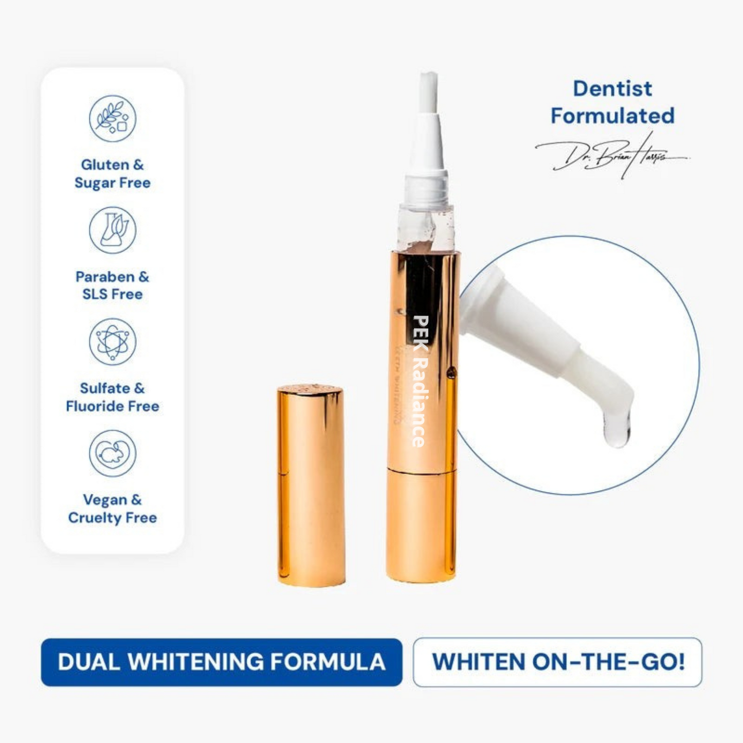 Pek Teeth Whitening Gold Serum Pen